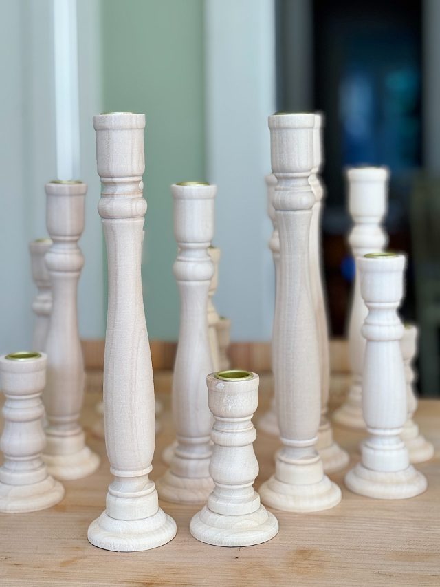 Floral Candlesticks: A Fresh Spring Decor Idea - MY 100 YEAR OLD HOME