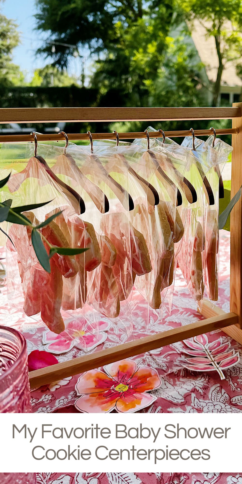 Hosting Ellie’s baby shower was a joy, and, of course, one of my favorite parts was dreaming up the decorations and cookie centerpieces for the baby shower.