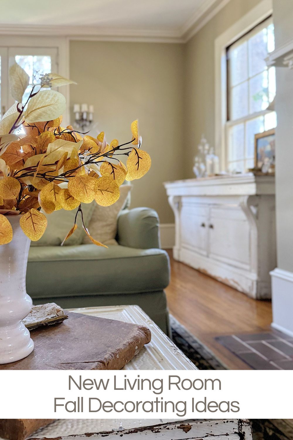 For the first time in over a decade, I had the chance to decorate my living room in a whole new way. Ok, maybe not entirely new, I didn’t buy brand-new couches, but I did get beautiful new slipcovers, and let me tell you, they have completely changed the space.