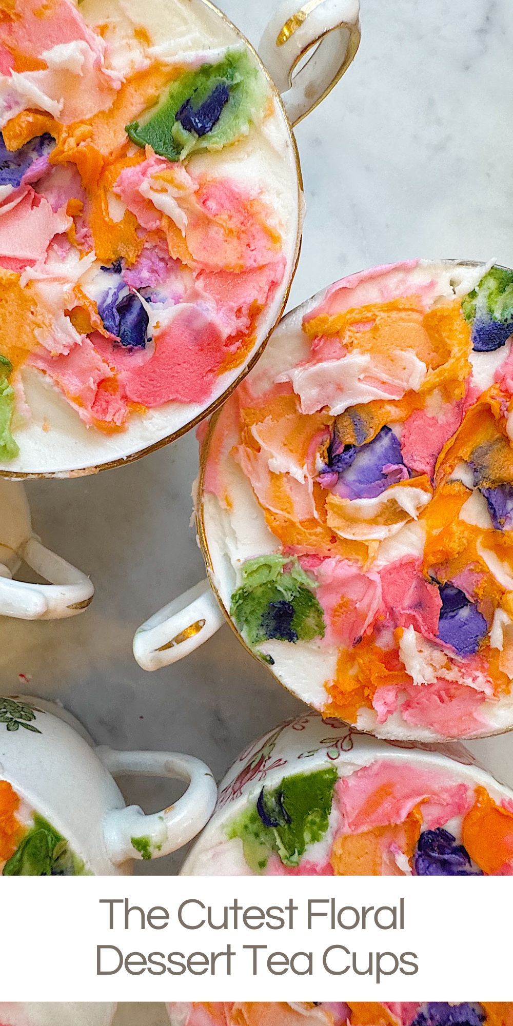 I absolutely love creating desserts that are both beautiful and delicious. When I decided to try to make floral dessert tea cups for Ellie's baby shower, I knew they would be a showstopper.