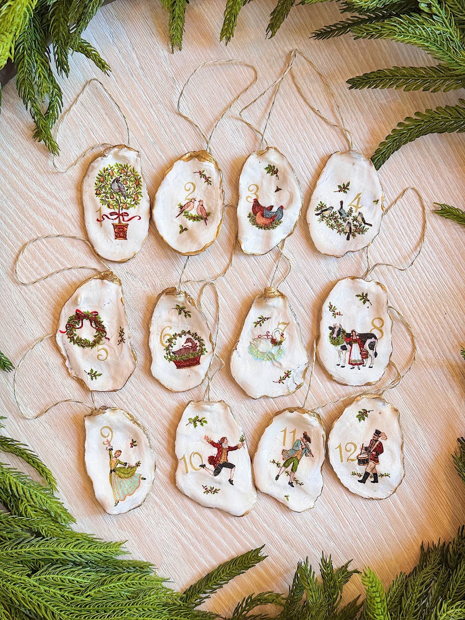 12 Days of Christmas Ornaments: A Handmade Christmas - MY 100 YEAR OLD HOME, image size:1500x2000