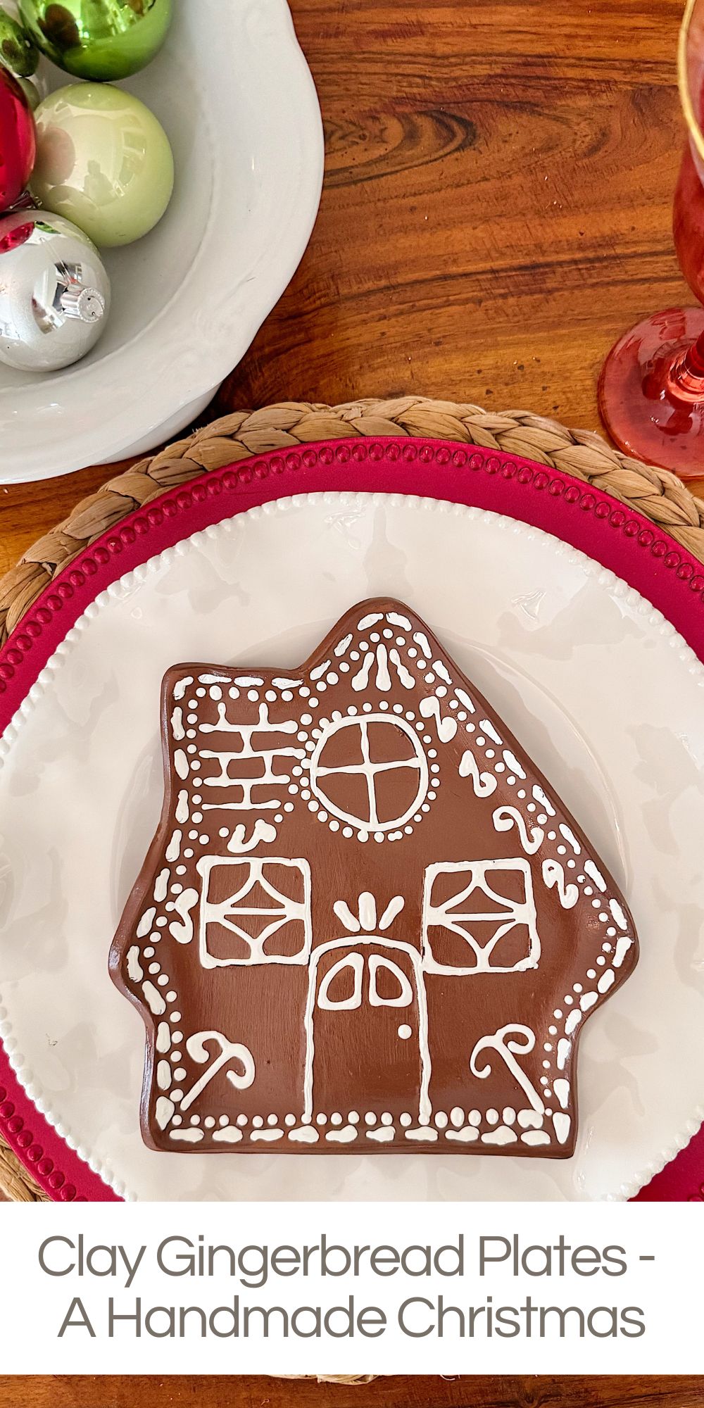 It's week six of my 16-week series titled A Handmade Christmas, and today I am sharing Clay Gingerbread Plates themed the Twelve Days of Christmas.