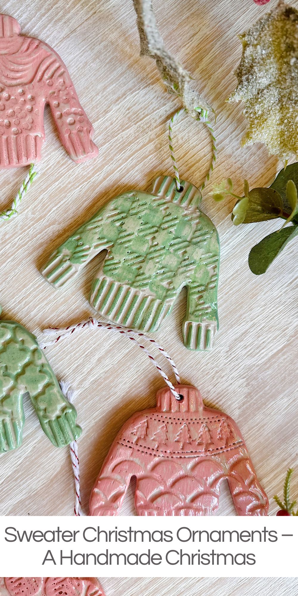This week’s A Handmade Christmas project, Sweater Christmas Ornaments, is absolutely adorable and very easy to make.