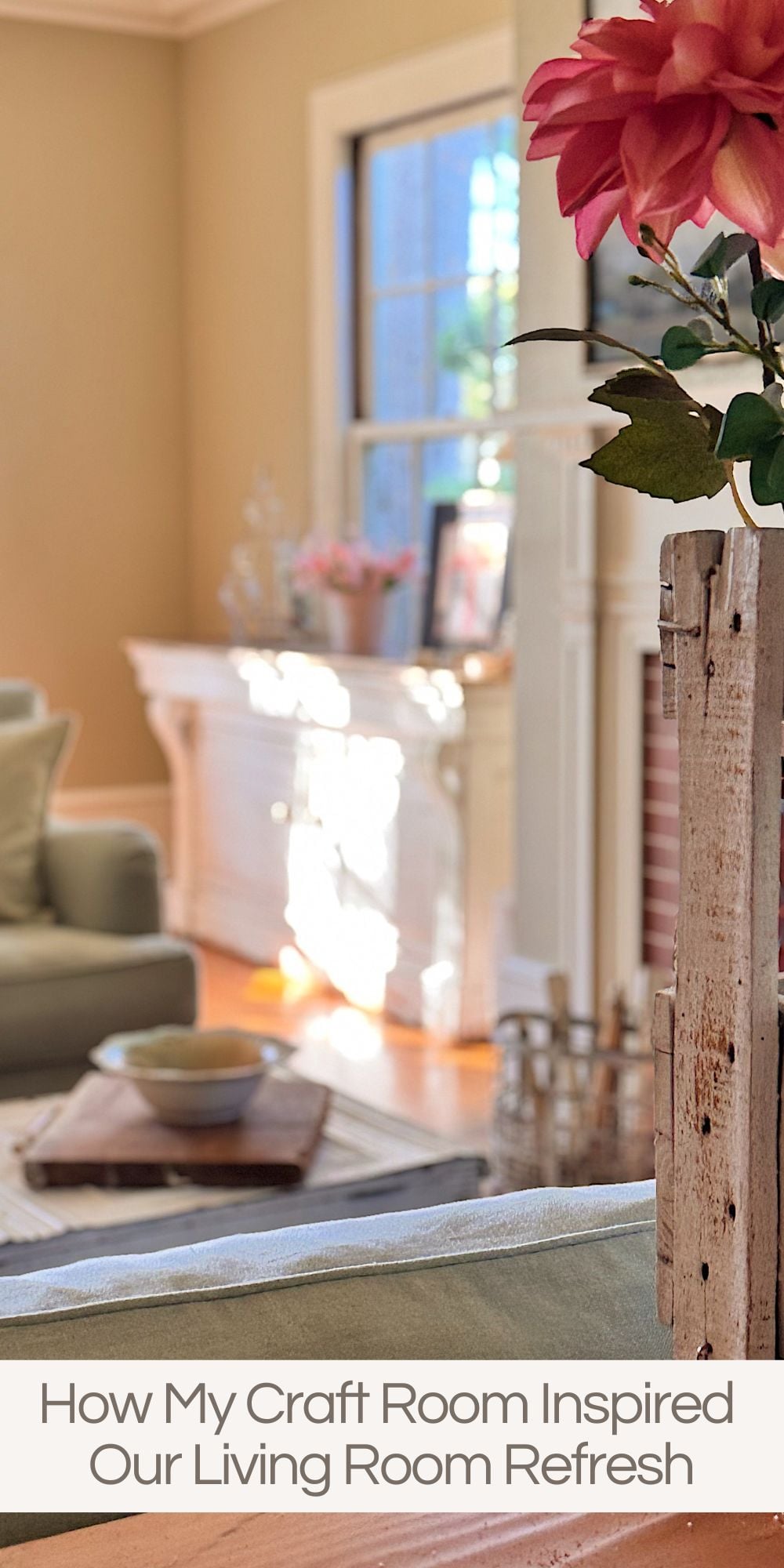 How a forgotten fabric, a fresh color palette, and simple DIY projects gave our living room a creative refresh.