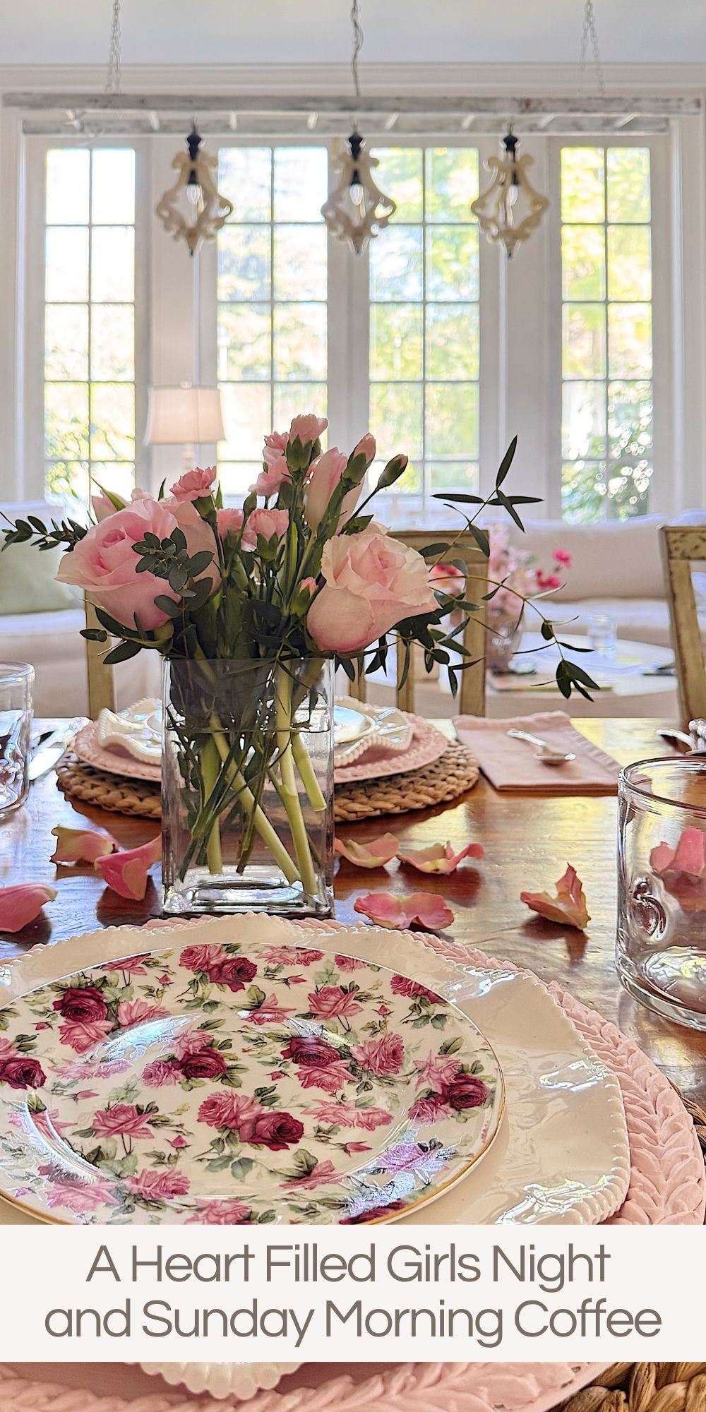 There are some evenings, especially a heart-filled girls' night, that fill your heart so completely that you find yourself smiling about them the next morning over coffee. 