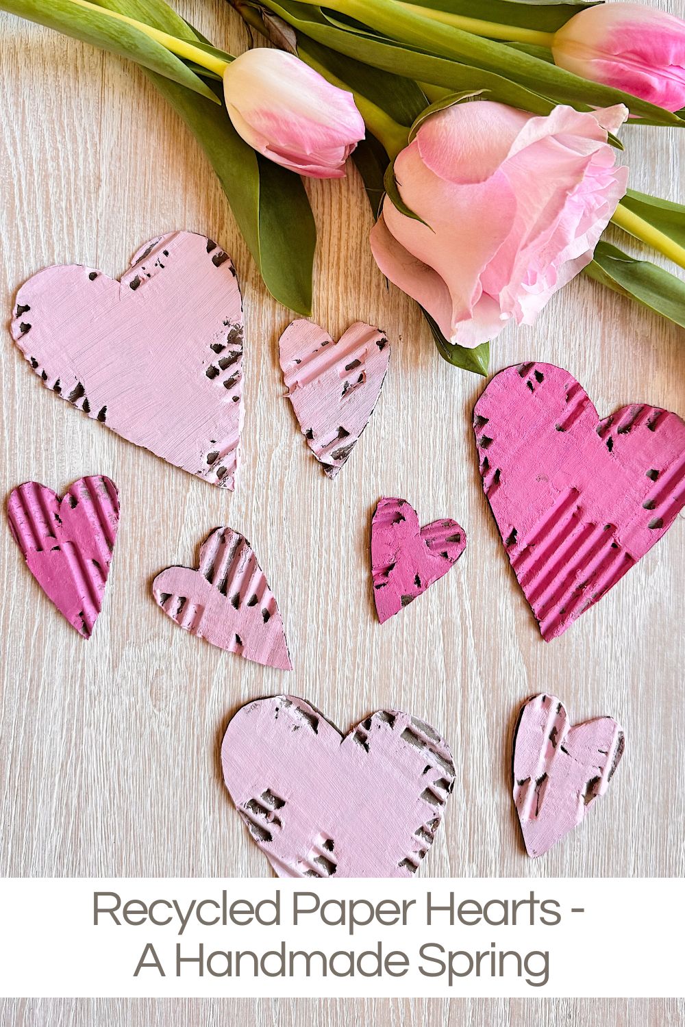 These Recycled Paper Hearts are the second project in my A Handmade Spring series, and it might be the most approachable one yet. 