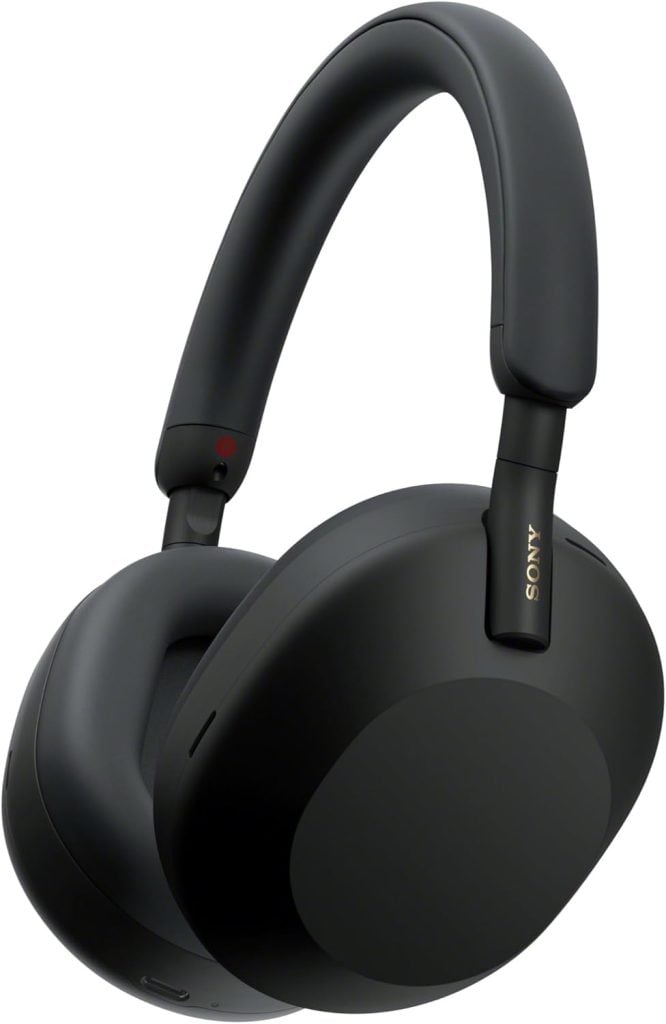 Black over-ear wireless Sony headphones with cushioned ear cups and a matte finish, featured against a white background&mdash;perfect for grabbing during the Amazon Big Spring Sale.
