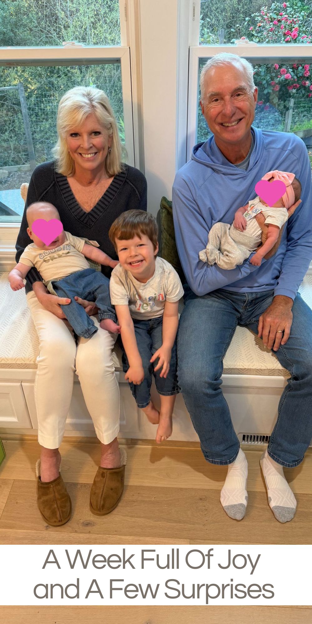 This week has been a whirlwind of travel, family time, and some very fun surprises. What a joyous Spring it has been!