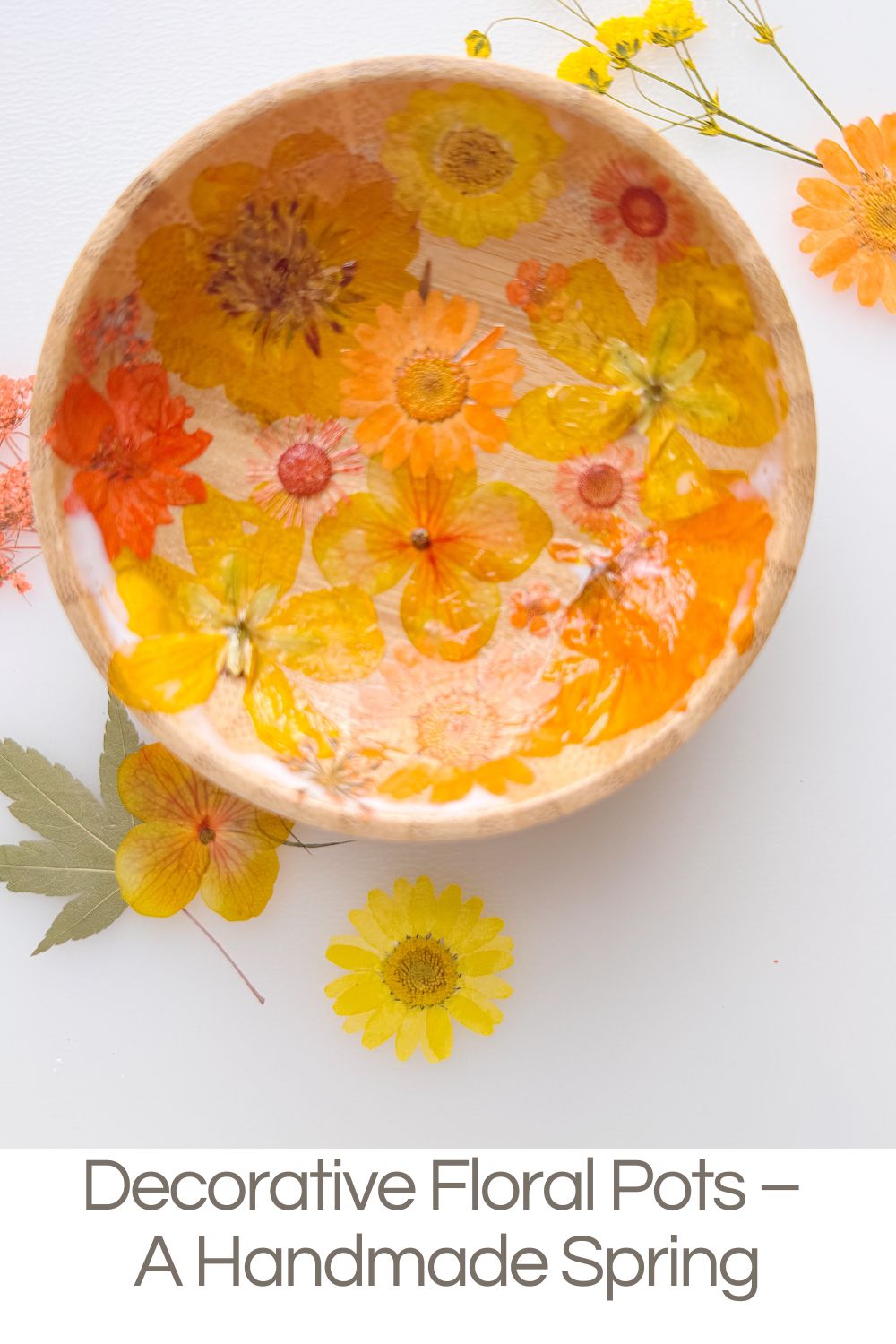 There is something magical about preserving spring flowers forever. These decorative floral pots are the perfect spring project.