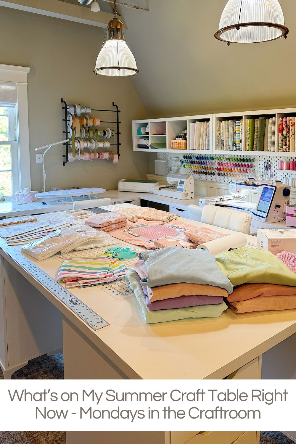 Summer crafting always feels different to me. And right now, my craft table is completely overflowing.