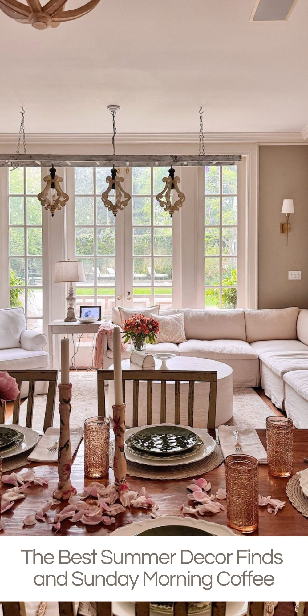 I have been decorating our home for summer, and I don't remember having this much fun decorating with summer decor.